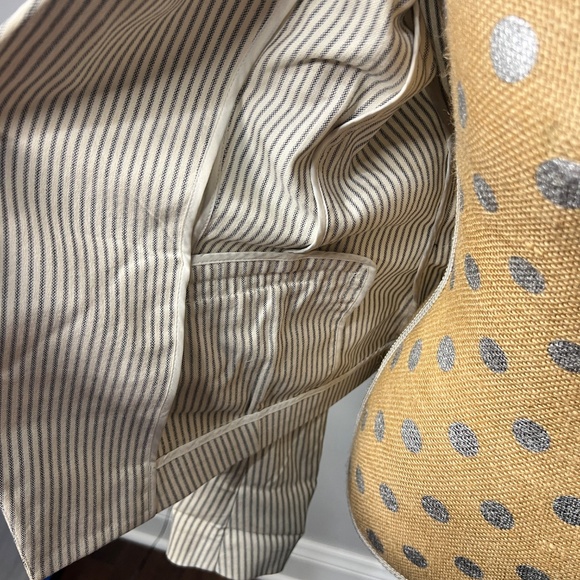 Theory Pinstripe Open Front Lanai Canvas Blazer - Picture 6 of 9